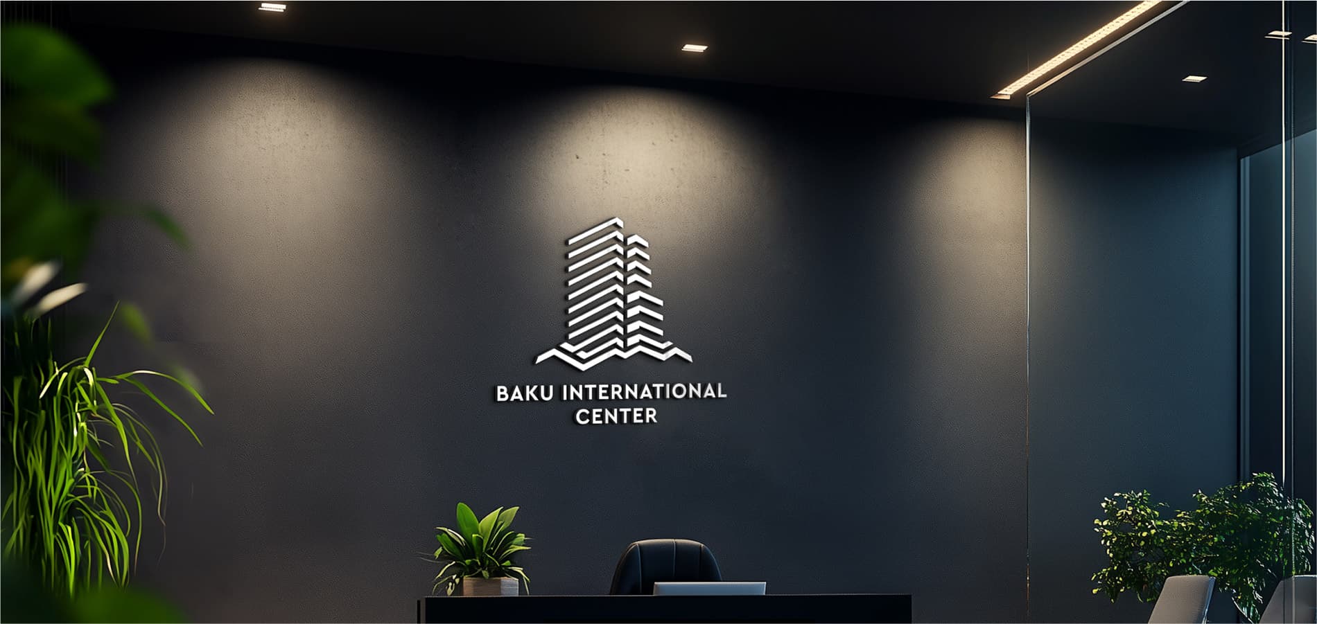 Logo and branding design for Baku International Center