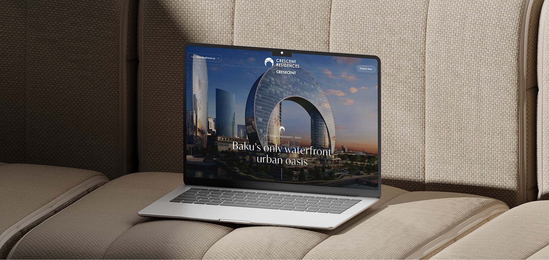 Landing page development for Crescent Residences